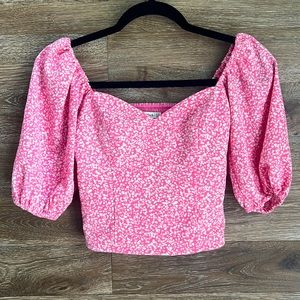 Corset Puff Sleeve Top